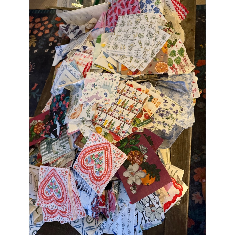 Assorted Decorative Paper Napkin Lot Emma Bridgewater Decoupage Crafting 30pc